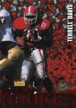 1995 Signature Rookies Fame and Fortune - Red Hot Rookies #R3 Terrell Davis Front