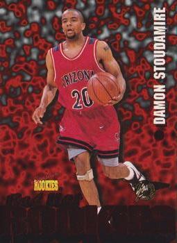1995 Signature Rookies Fame and Fortune - Red Hot Rookies #R4 Damon Stoudamire Front