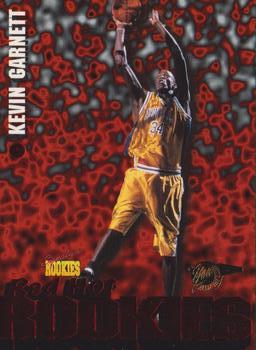 1995 Signature Rookies Fame and Fortune - Red Hot Rookies #R6 Kevin Garnett Front