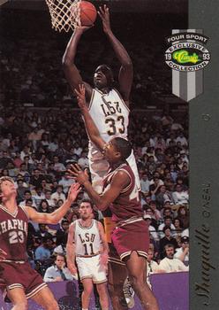 1993 Classic Four Sport McDonald's #28 Shaquille O'Neal Front