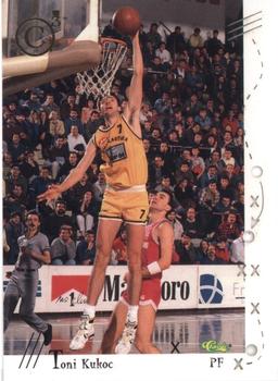 1993-94 Classic Images Four Sport - C3 Gold Crown Cut Lasercut #6 Toni Kukoc Front