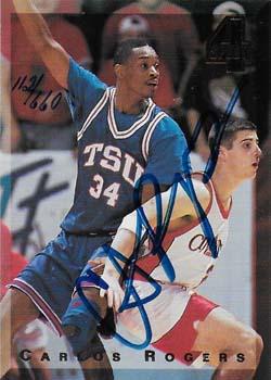 1994 Classic Four Sport - Autographs #NNO Carlos Rogers Front