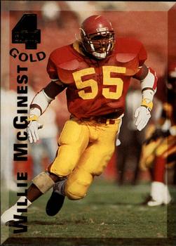 1994 Classic Four Sport - Gold #54 Willie McGinest Front