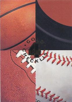 1994 Classic Four Sport - Gold #198 Checklist 1: 1-67 Front