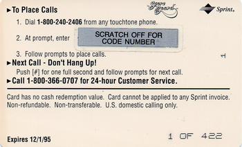 1994 Classic Four Sport - Phone Cards $5 #NNO Glenn Robinson Back