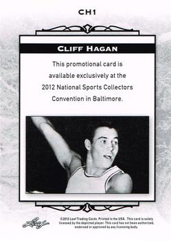 2012 Leaf National Convention #CH1 Cliff Hagan Back