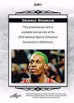 2012 Leaf National Convention #DR1 Dennis Rodman Back