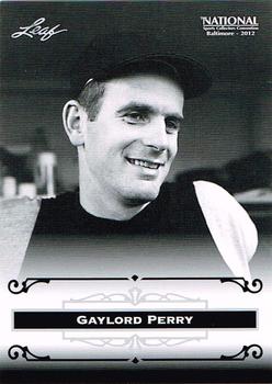 2012 Leaf National Convention #GP2 Gaylord Perry Front