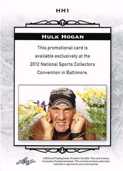 2012 Leaf National Convention #HH1 Hulk Hogan Back