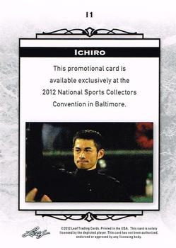 2012 Leaf National Convention #I1 Ichiro Suzuki Back
