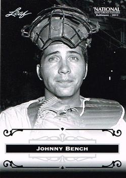 2012 Leaf National Convention #JB2 Johnny Bench Front