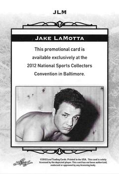 2012 Leaf National Convention #JLM Jake LaMotta Back