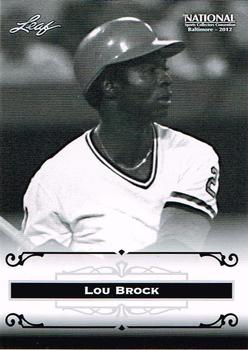 2012 Leaf National Convention #LB1 Lou Brock Front