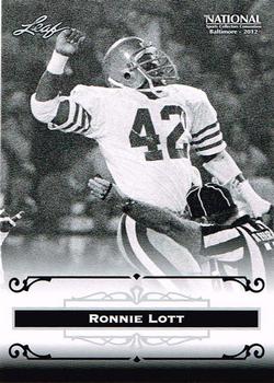 2012 Leaf National Convention #RL1 Ronnie Lott Front