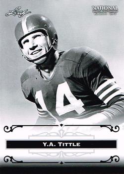 2012 Leaf National Convention #YAT Y.A. Tittle Front