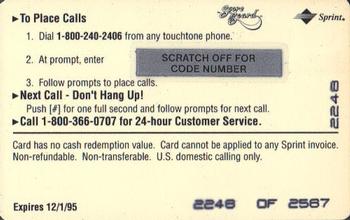 1994-95 Classic Assets - Phone Cards $2 #NNO Glenn Robinson Back