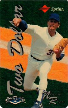 1994-95 Classic Assets - Phone Cards $2 #NNO Nolan Ryan Front