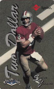 1994-95 Classic Assets - Phone Cards $2 #NNO Steve Young Front