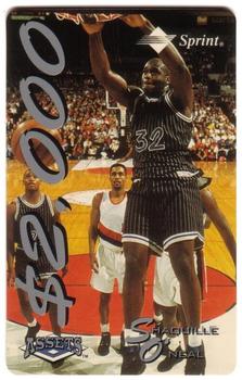 1994-95 Classic Assets - Phone Cards $2000 #2 Shaquille O'Neal Front