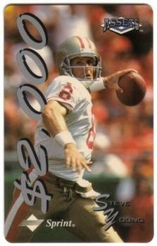 1994-95 Classic Assets - Phone Cards $2000 #5 Steve Young Front