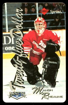 1994-95 Classic Assets - Phone Cards $25 #NNO Manon Rheaume Front