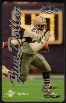 1994-95 Classic Assets - Phone Cards $5 #NNO Emmitt Smith Front