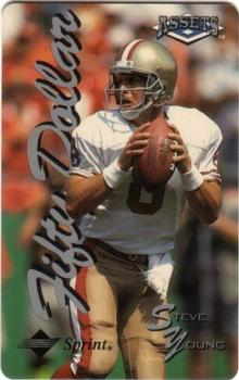 1994-95 Classic Assets - Phone Cards $50 #5 Steve Young Front
