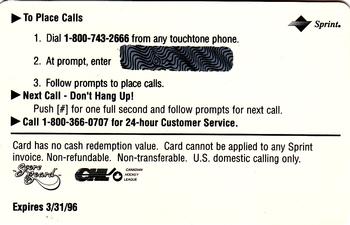 1994-95 Classic Assets - Phone Cards One Minute #NNO Jamal Mashburn Back