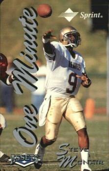 1994-95 Classic Assets - Phone Cards One Minute #NNO Steve McNair Front