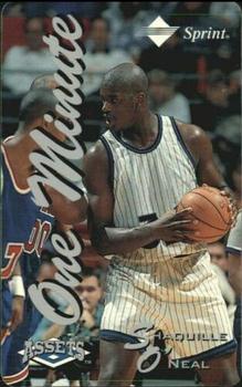 1994-95 Classic Assets - Phone Cards One Minute #NNO Shaquille O'Neal Front