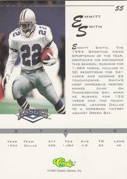 1994-95 Classic Assets - Silver Signature #55 Emmitt Smith Back