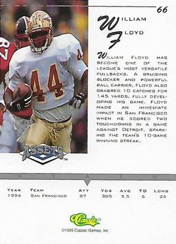 1994-95 Classic Assets - Silver Signature #66 William Floyd Back