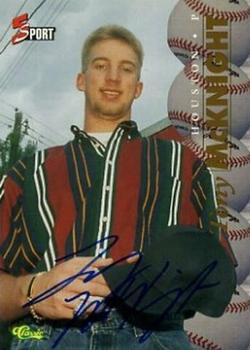 1995 Classic Five Sport - Autographs #NNO Tony McKnight Front