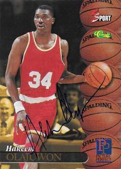 1995 Classic Five Sport - Autographs #NNO Hakeem Olajuwon Front