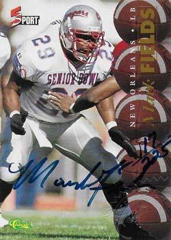 1995 Classic Five Sport - Autographs Numbered #NNO Mark Fields Front