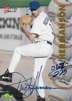 1995 Classic Five Sport - Autographs Numbered #NNO Dustin Hermanson Front