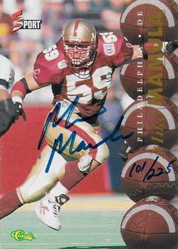 1995 Classic Five Sport - Autographs Numbered #NNO Mike Mamula Front