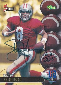 1995 Classic Five Sport - Autographs Numbered #NNO Steve Young Front