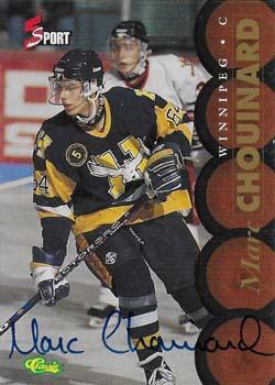 1995-96 Classic Five Sport Signings - Autographs #NNO Marc Chouinard Front