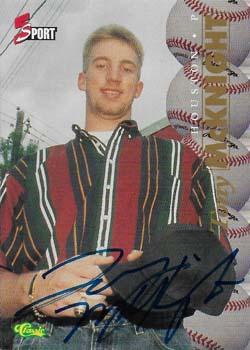 1995-96 Classic Five Sport Signings - Autographs #NNO Tony McKnight Front