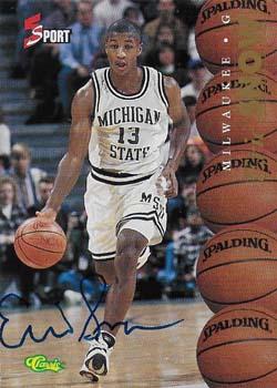 1995-96 Classic Five Sport Signings - Autographs #NNO Eric Snow Front