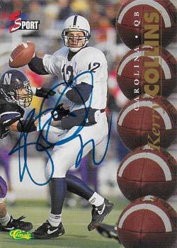 1995-96 Classic Five Sport Signings - Autographs #NNO Kerry Collins Front
