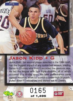 1995 Classic Five Sport - Fast Tracks #FT3 Jason Kidd Back