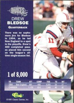 1995 Classic Five Sport - NFL Experience Previews #EP2 Drew Bledsoe Back