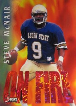 1995 Classic Five Sport - On Fire #R4 Steve McNair Front
