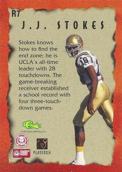 1995 Classic Five Sport - On Fire #R7 J.J. Stokes Back