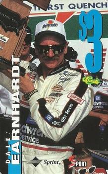1995 Classic Five Sport - Phone Cards $3 #NNO Dale Earnhardt Front