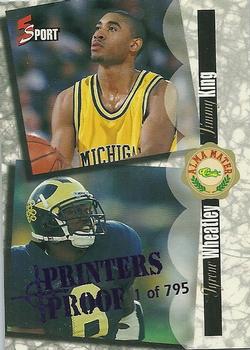 1995 Classic Five Sport - Printer's Proofs #185 Tyrone Wheatley / Jimmy King Front