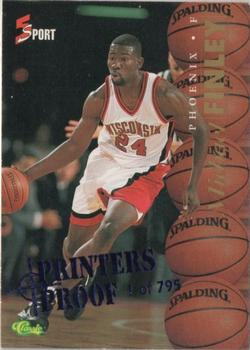 1995 Classic Five Sport - Printer's Proofs #19 Michael Finley Front