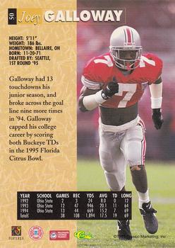 1995 Classic Five Sport - Printer's Proofs #50 Joey Galloway Back